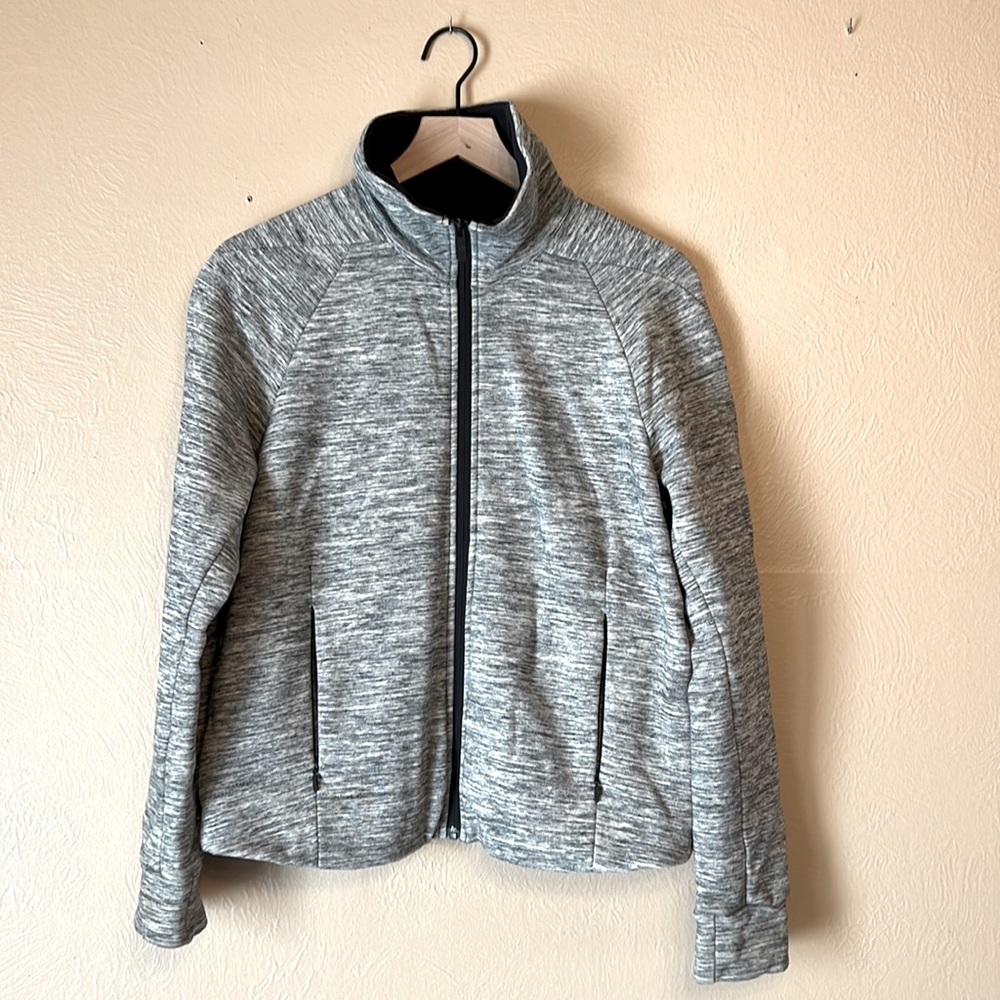lululemon soft bomber jacket in grey